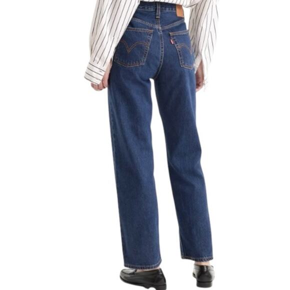Levi's Denim - Levi's 30 27 classic red tab ribcage straight ankle button fly jeans J1 2295